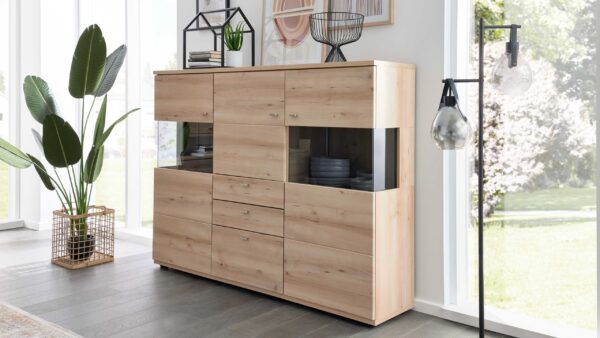 Interliving Wohnzimmer Serie 2110 – Highboard 18070