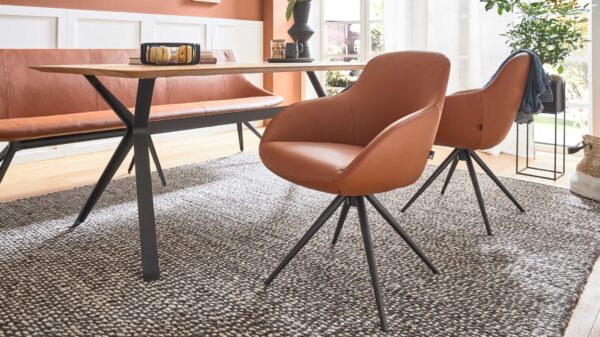 Interliving Esszimmer Serie 5115 – Armlehnstuhl Ravi Stativ R23L