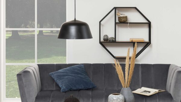 Regal Seaford im Industrielook als Wandregal