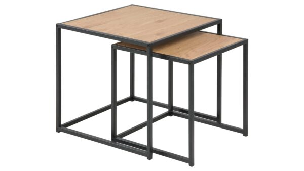 Beistelltisch-Set Seaford im Industrielook bzw. Beistelltische