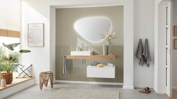 Interliving Bad Serie 3725 – Badmöbel-Set mit Spiegel