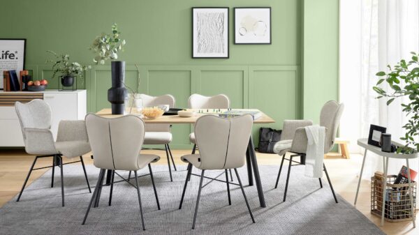 Interliving Esszimmer Serie 5115 – Essgruppe mit heller Polsterung