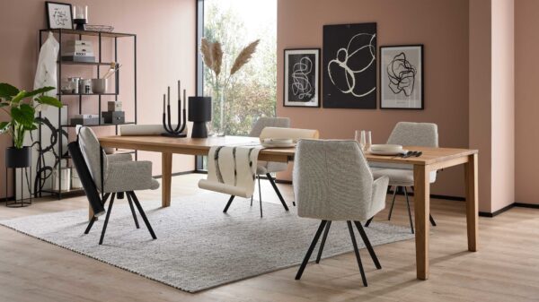 Interliving Esszimmer Serie 5102 – Tischgruppe im Skandi-Style