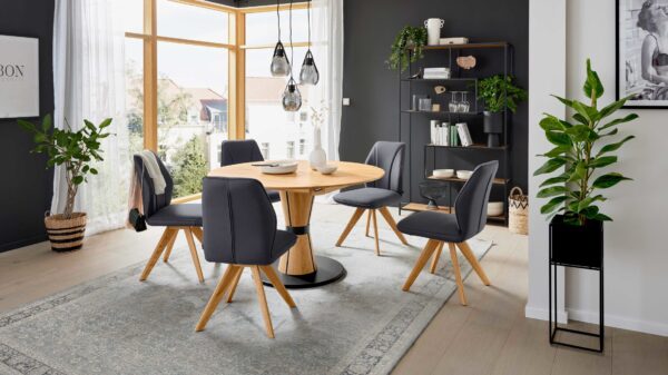 Interliving Esszimmer Serie 5102 – Essgruppe mit Schalenstühlen