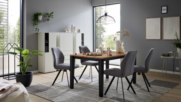 Interliving Esszimmer Serie 5102 – Essgruppe mit sechs Stühlen