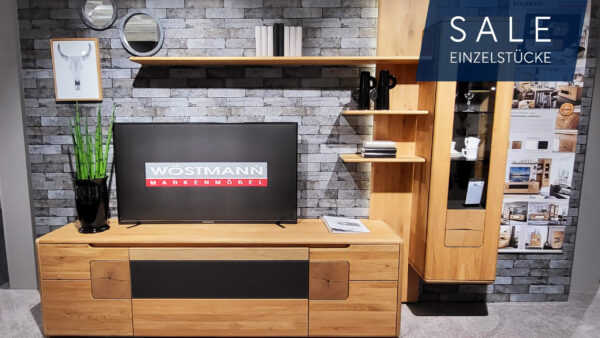 ABVERKAUF Wohnwand Solento Wöstmann Markenmöbel aus der Ausstellung